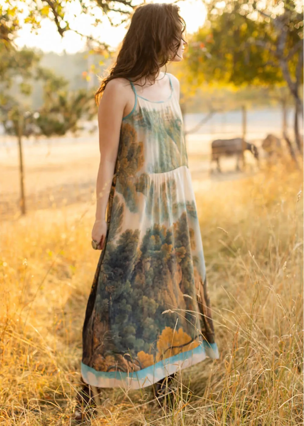 Market Of Stars Awakening Maxi Slip Dress Multi