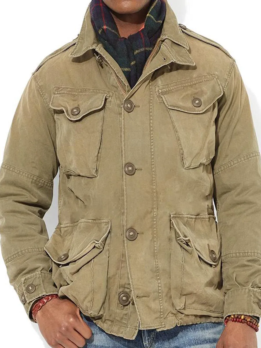 Men's Outdoor Vintage Multi-Pocket Jacket