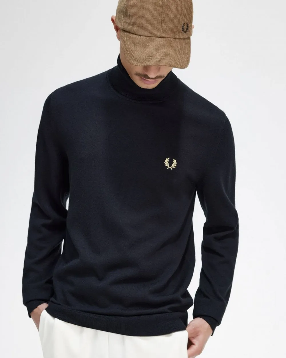 Mens Roll Neck Jumper