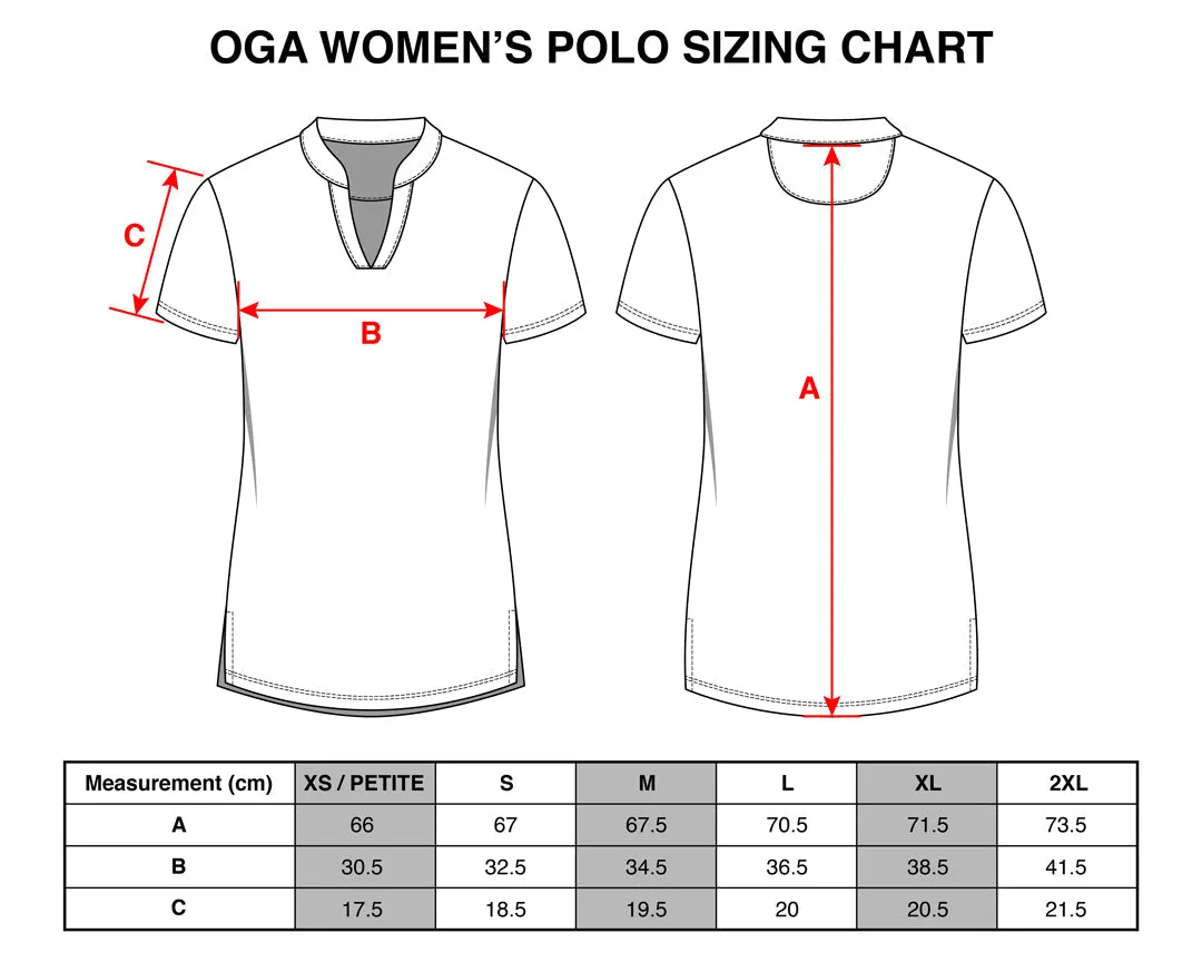 Monstera 2.0 - OGA Ladies Polo - Coral Blue