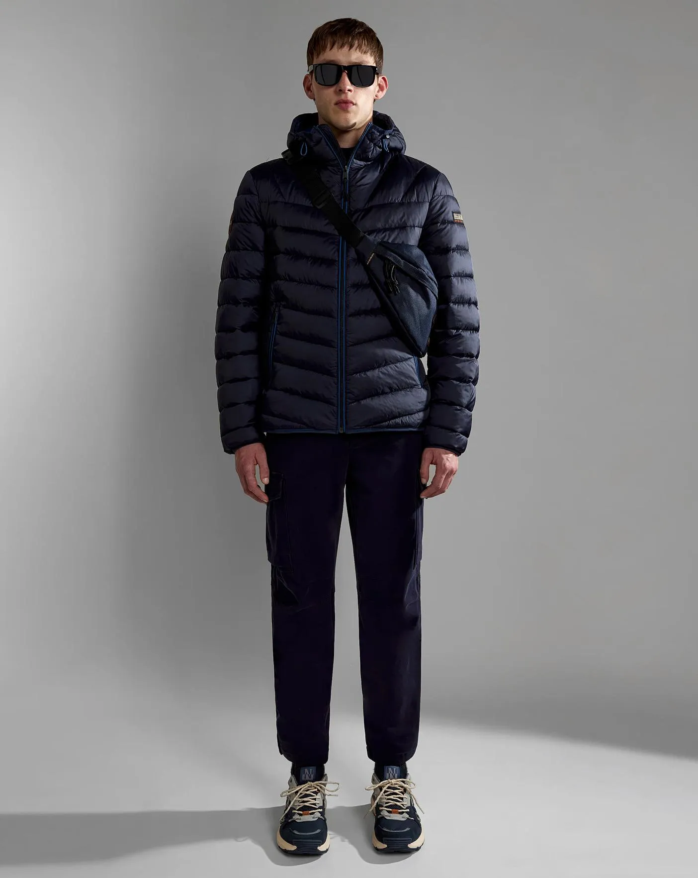 Napapijri Aerons Navy Hooded Coat