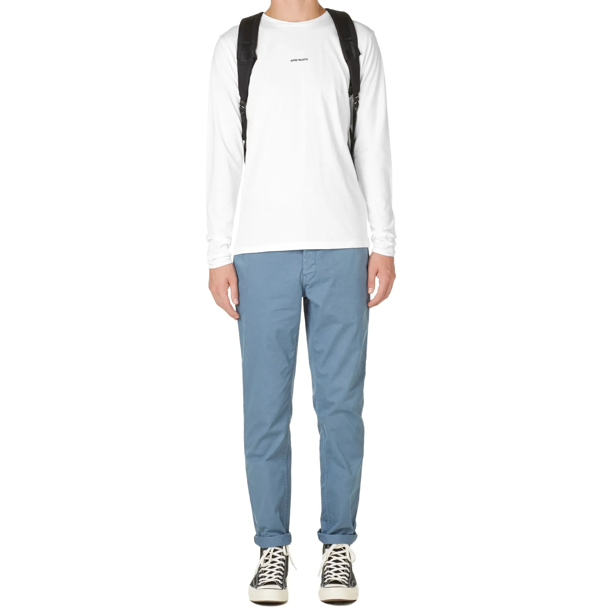 Norse Projects Aros Slim Light Twill ChinoFog Blue