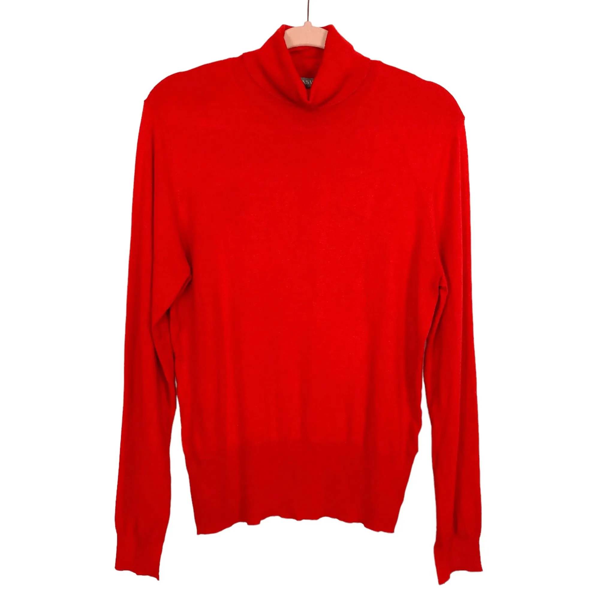 Oasis Red Turtleneck Thin Sweater- Size L