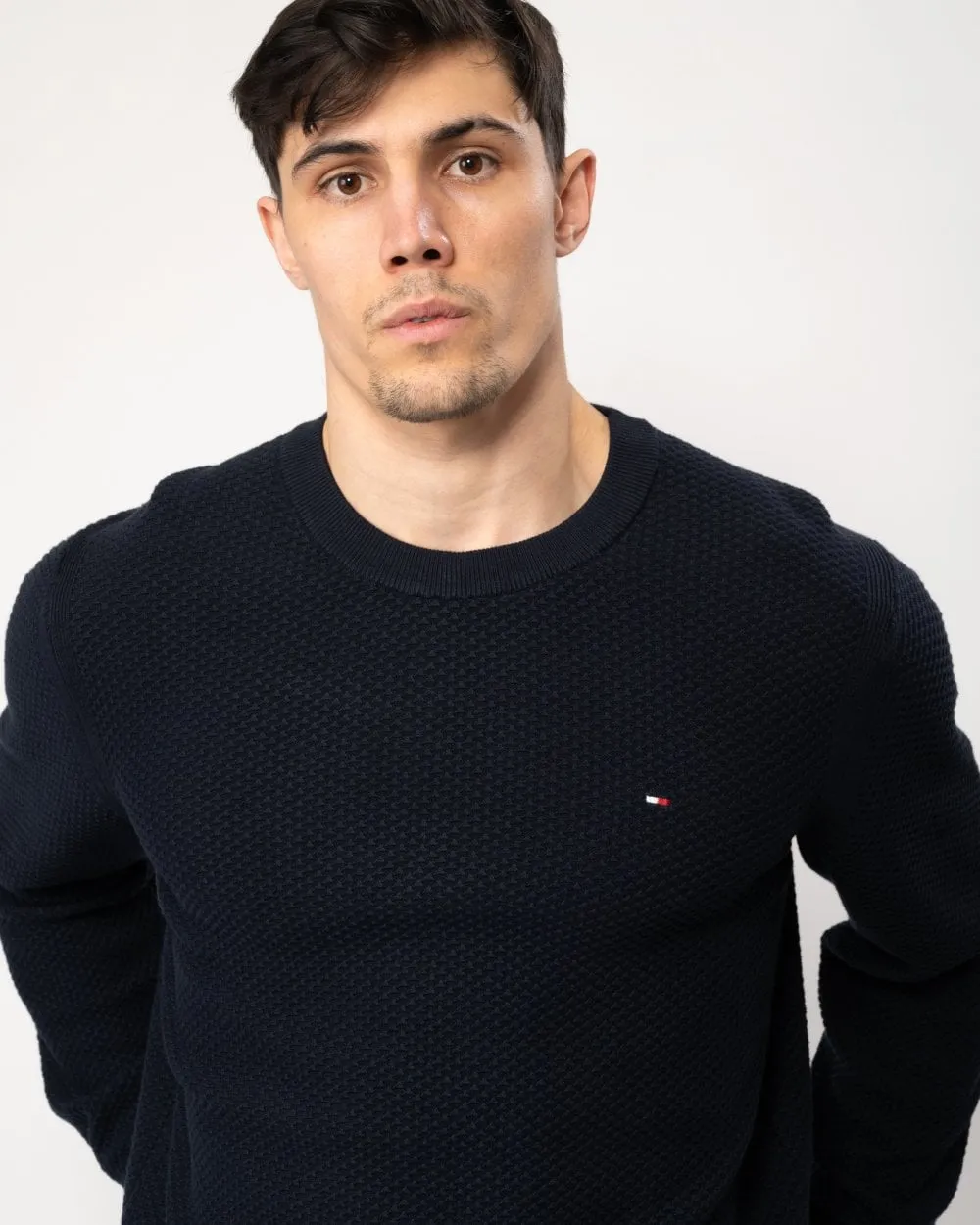 Oval Structure Mens Crew Jumper