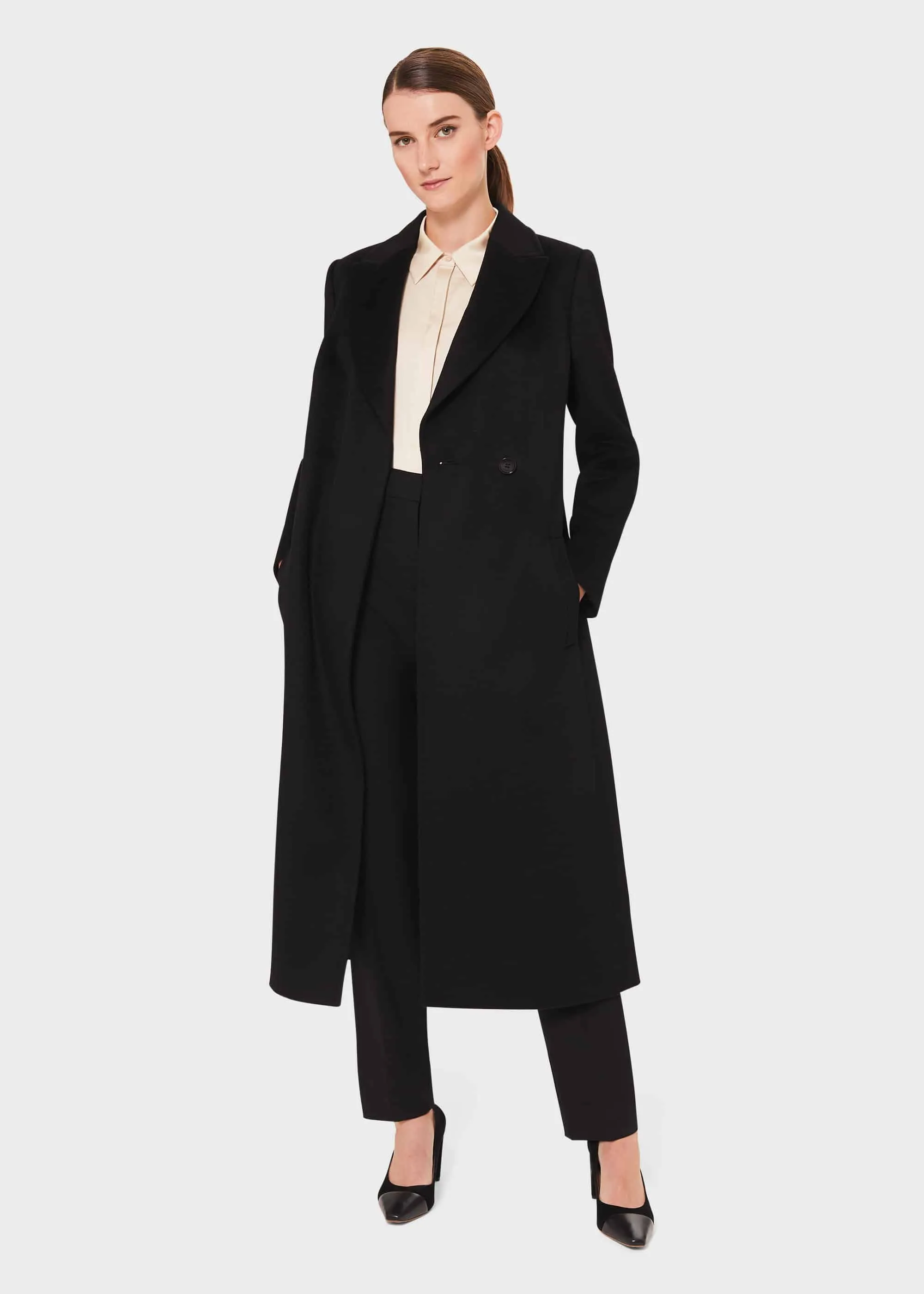 Petite Olivia Wool Wrap Coat 