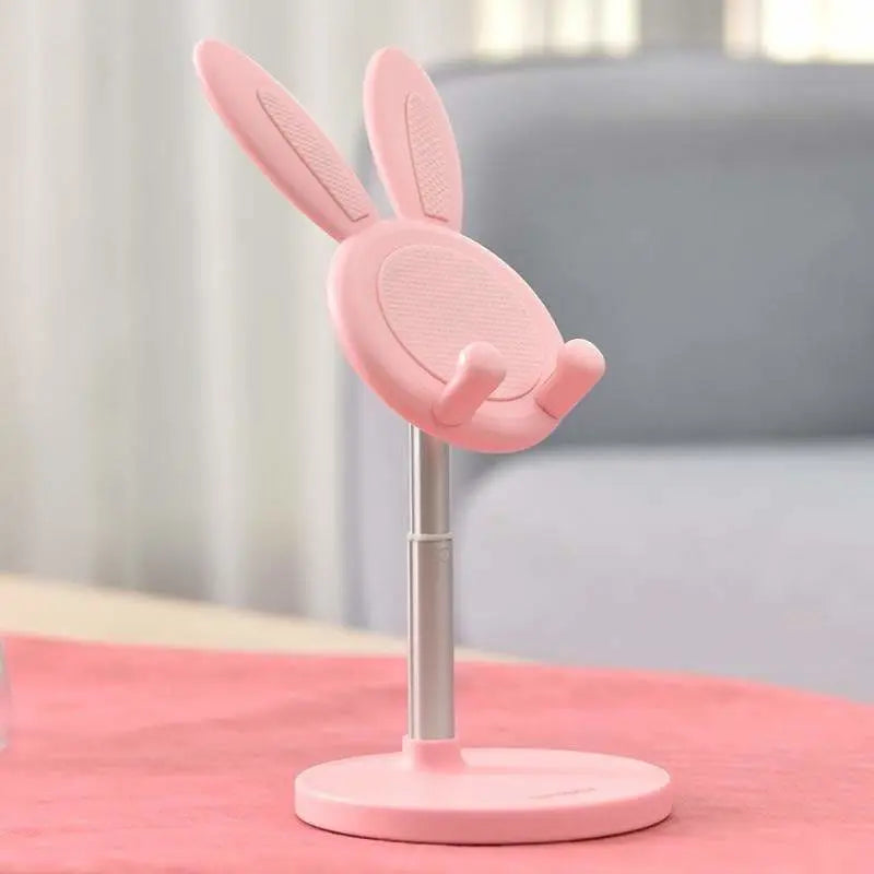 Pink/Green/White Kawaii Bunny Rabbit Ears Ajustable Phone Holder MK16335