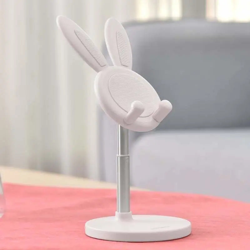 Pink/Green/White Kawaii Bunny Rabbit Ears Ajustable Phone Holder MK16335