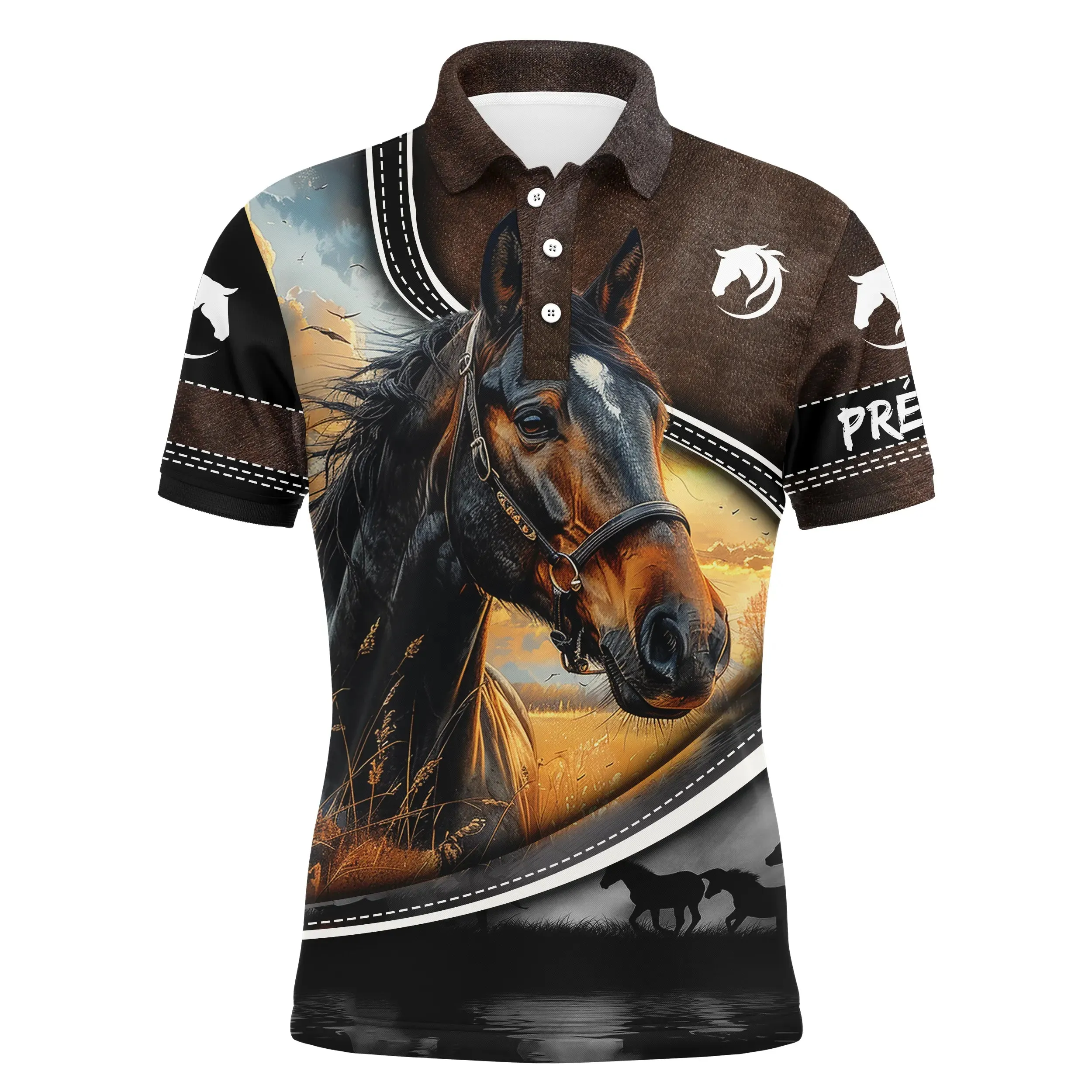 Polo questre Imprimé - Cheval - Passion quitation - CT22022447