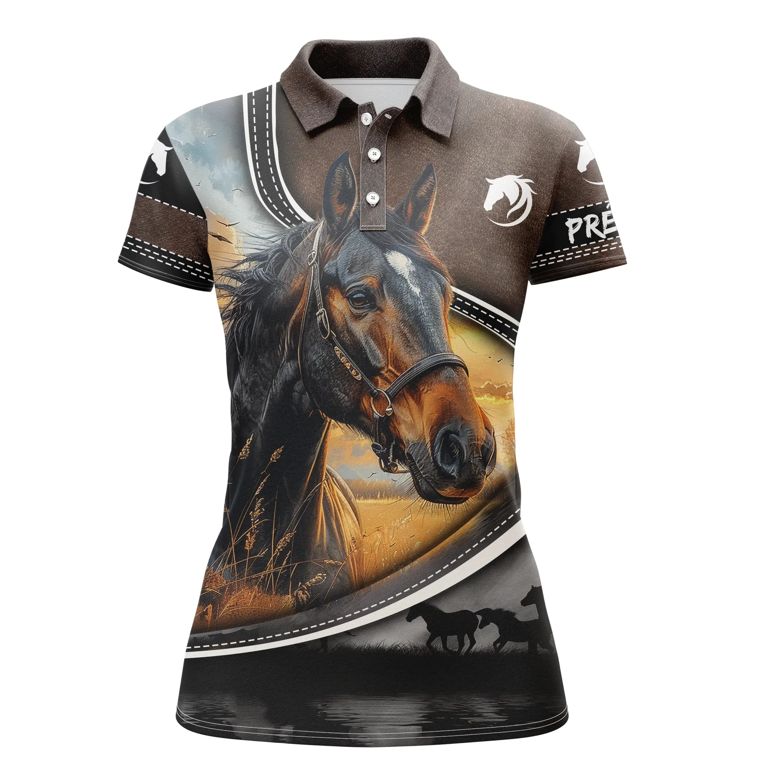 Polo questre Imprimé - Cheval - Passion quitation - CT22022447