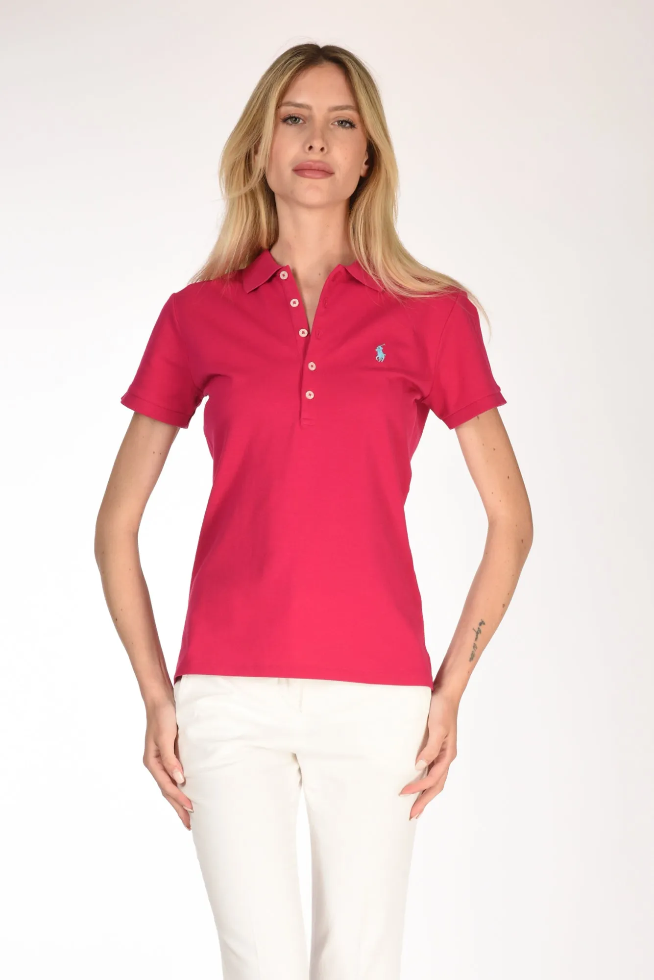 Polo Ralph Lauren Polo Colletto Fucsia Donna