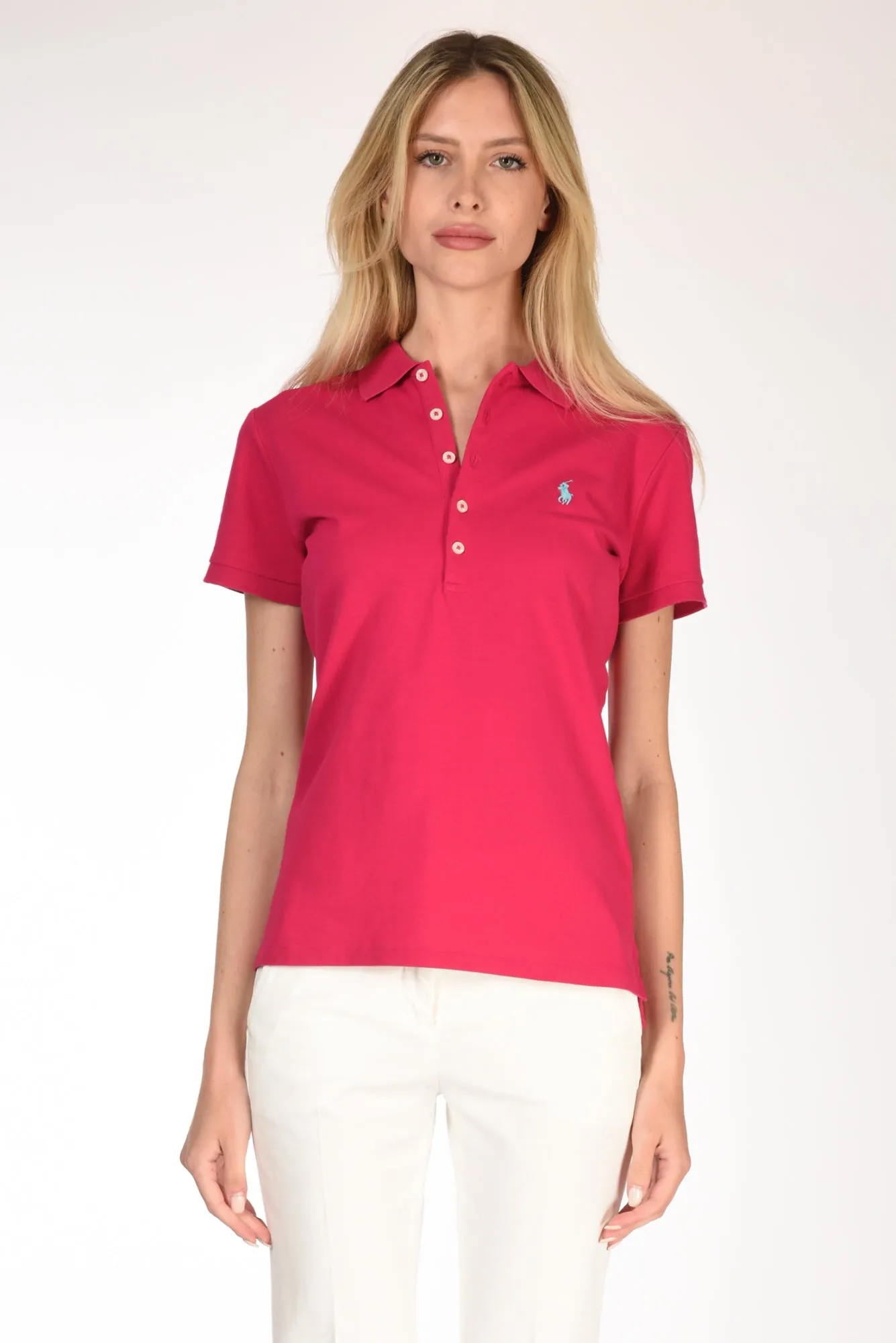 Polo Ralph Lauren Polo Colletto Fucsia Donna