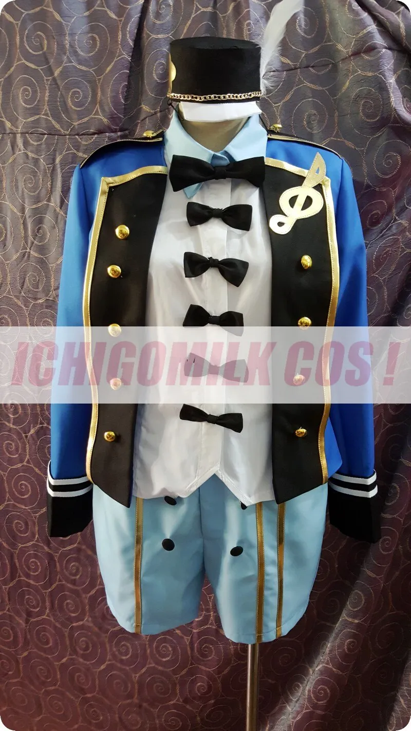 Pretty Rhythm  Live An Fukuhara Cosplay Costume Halloween Christmas Uniform Outfit Shirt+Coat+Pants+Hat Custom-made