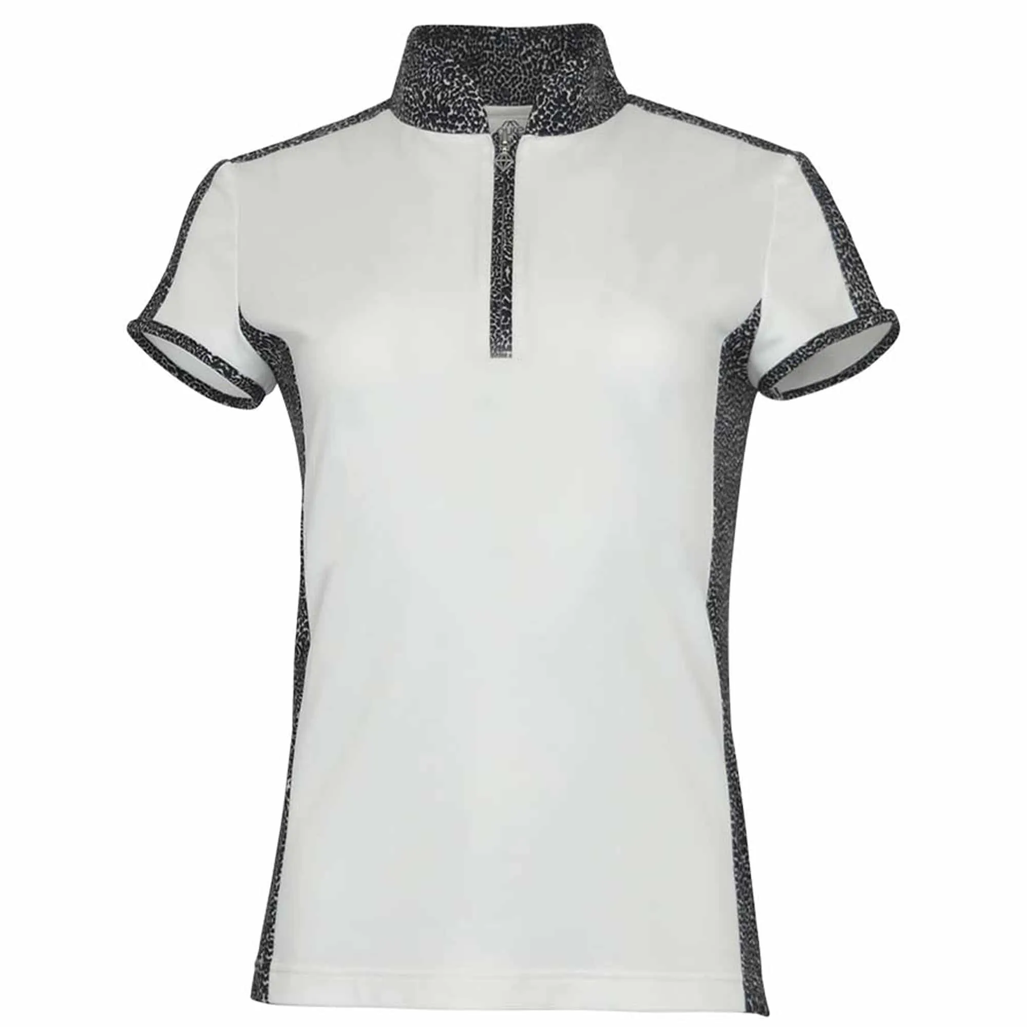 Pure Golf Brooke Cap Sleeve Polo Shirt White