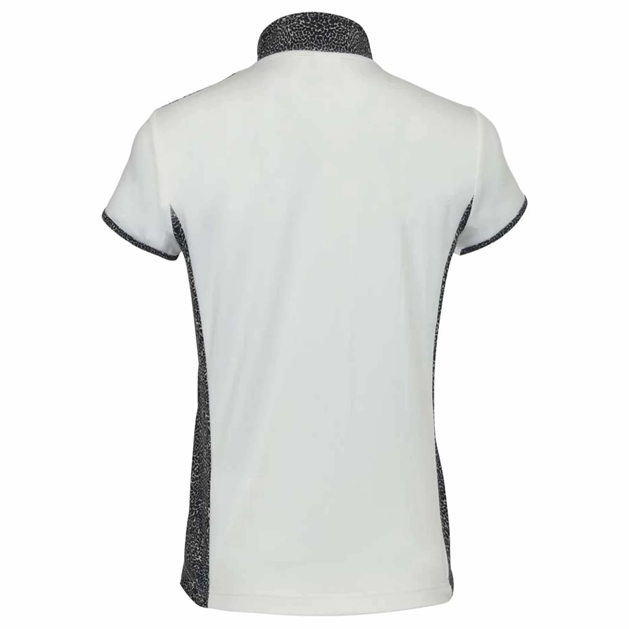 Pure Golf Brooke Cap Sleeve Polo Shirt White