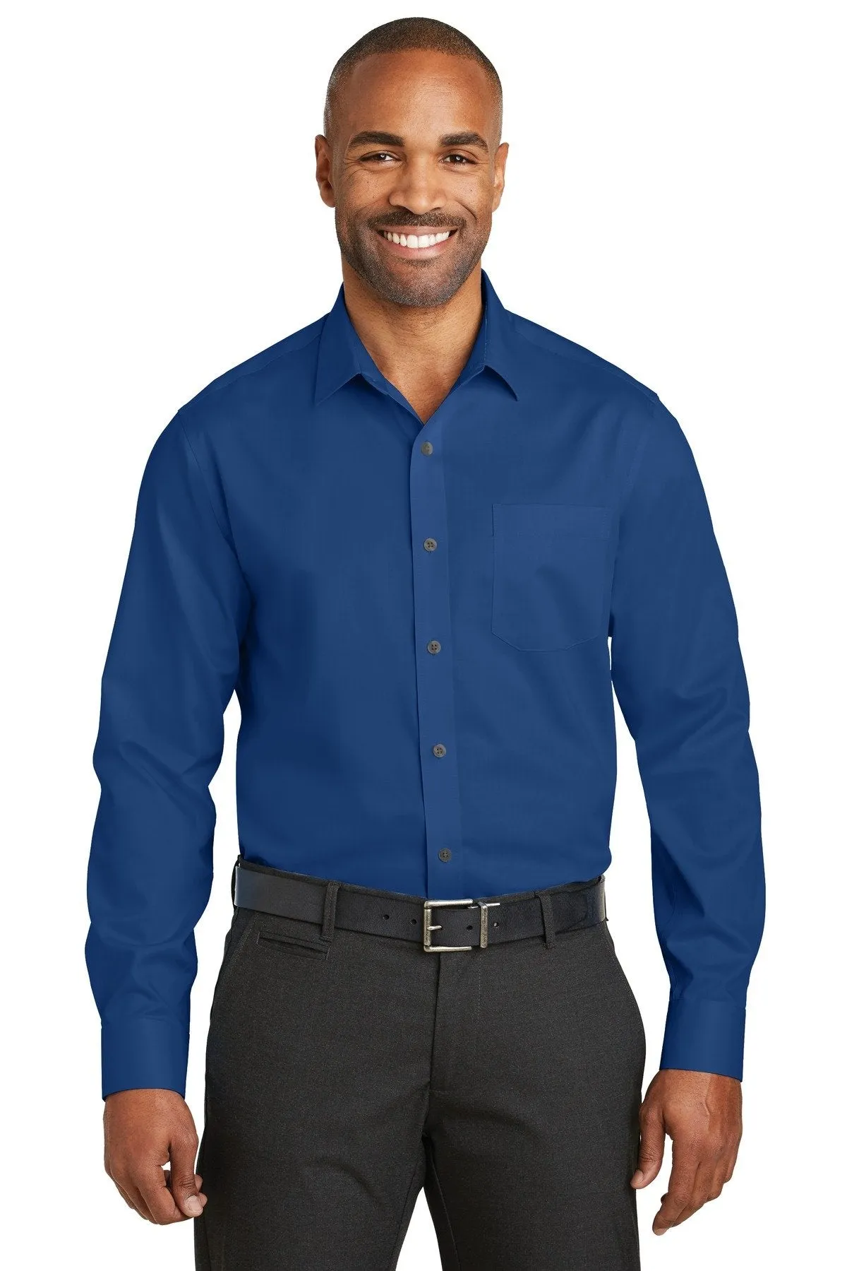 Red House Slim Fit Non-Iron Twill Shirt RH80 Blue Horizon