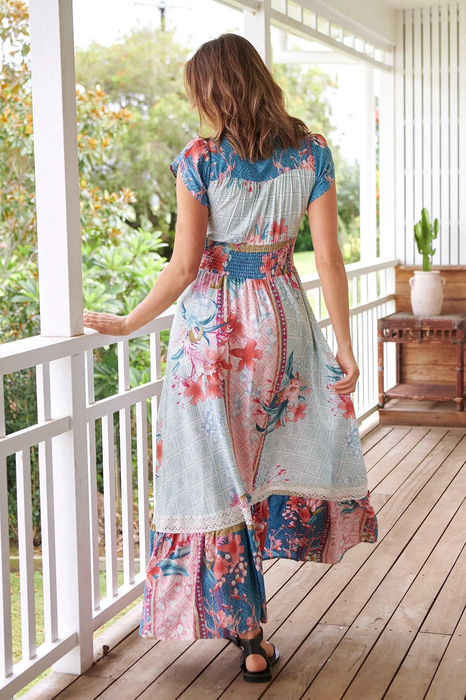 Romi Maxi Dress in Cemeli Print