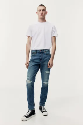 Skinny Jeans - Regular waist - Long - Dark denim blue - Men | H&M GB