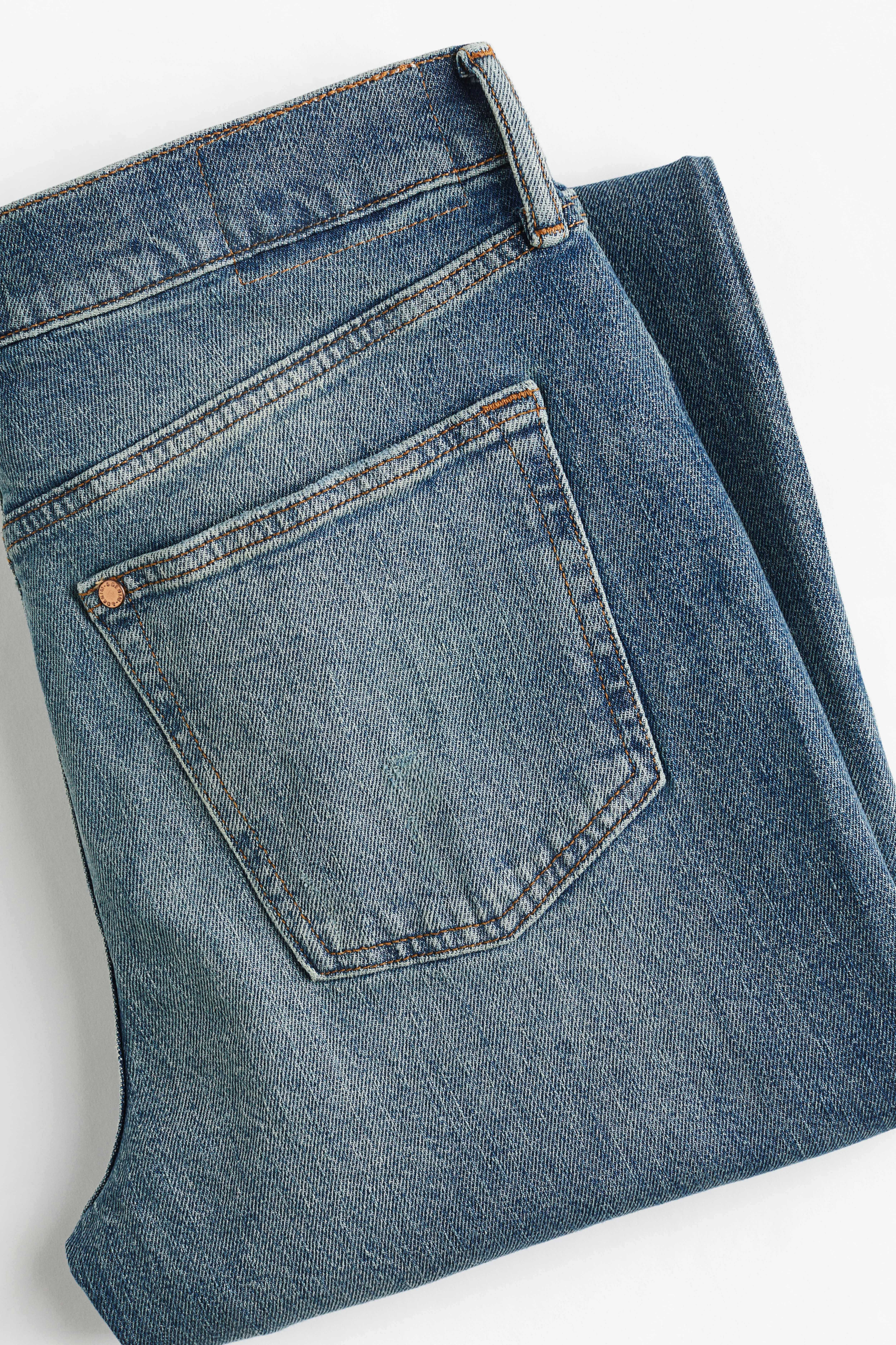 Skinny Jeans - Regular waist - Long - Dark denim blue - Men | H&M GB