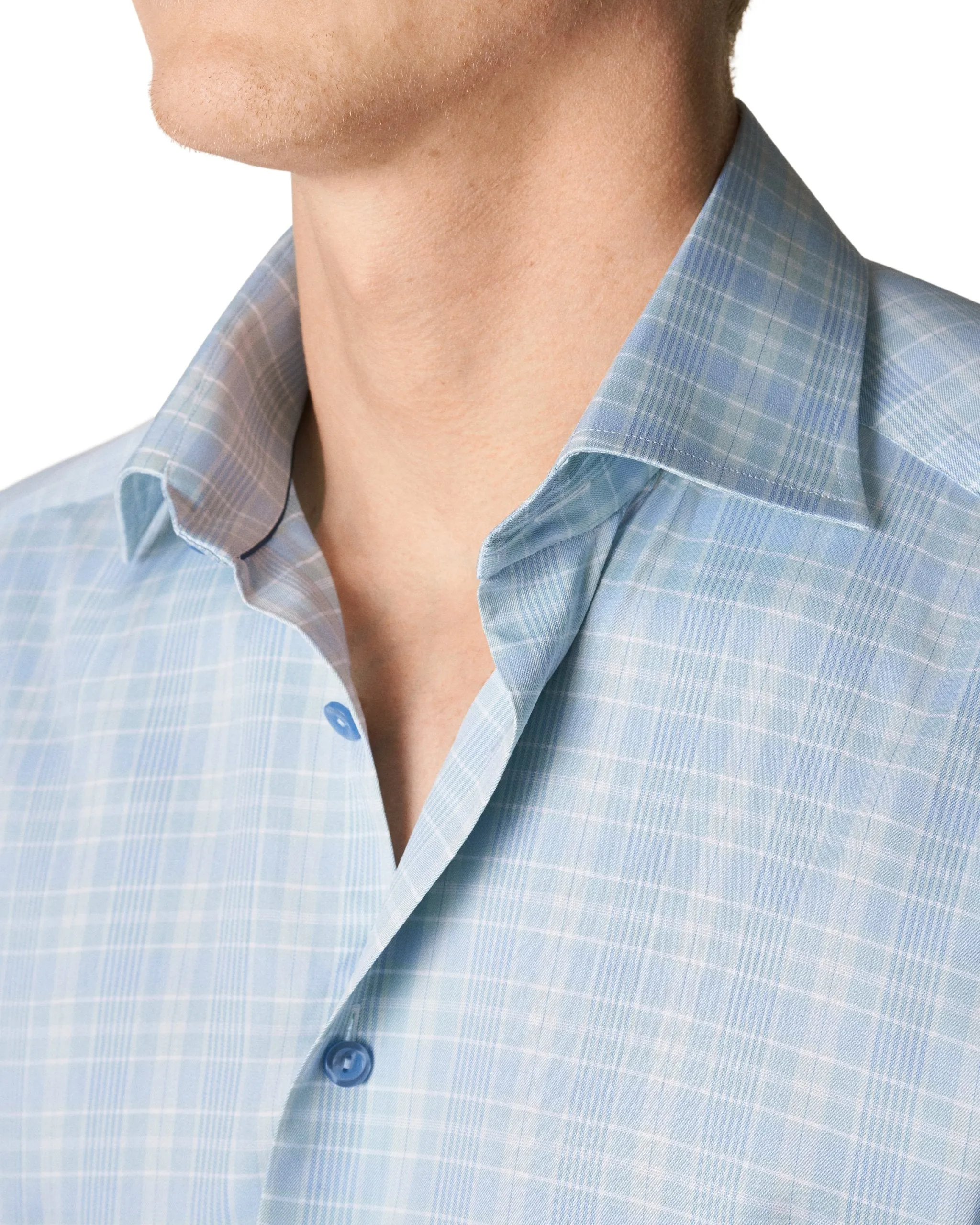 Slim Fit - Prince of Wales Checked Signature Twill Shirt