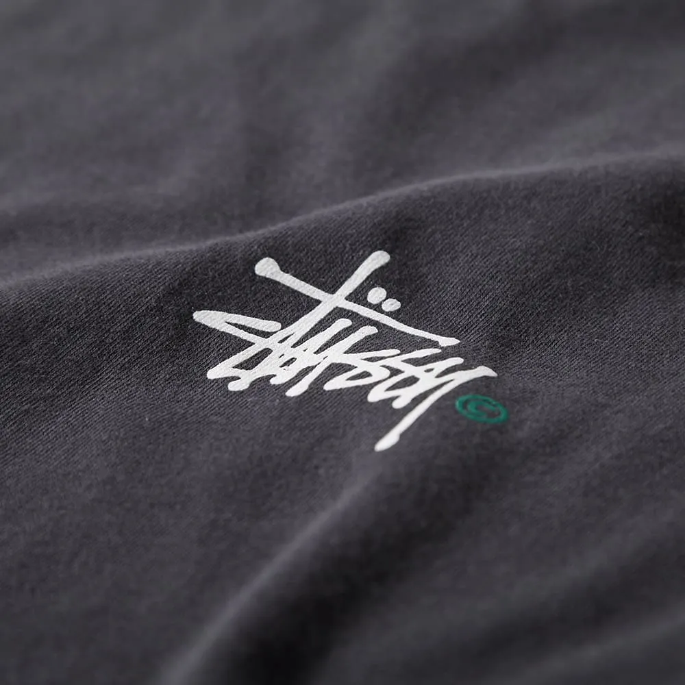 Stussy Basic Logo TeeCharcoal, White & Green