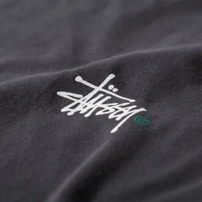 Stussy Basic Logo TeeCharcoal, White & Green