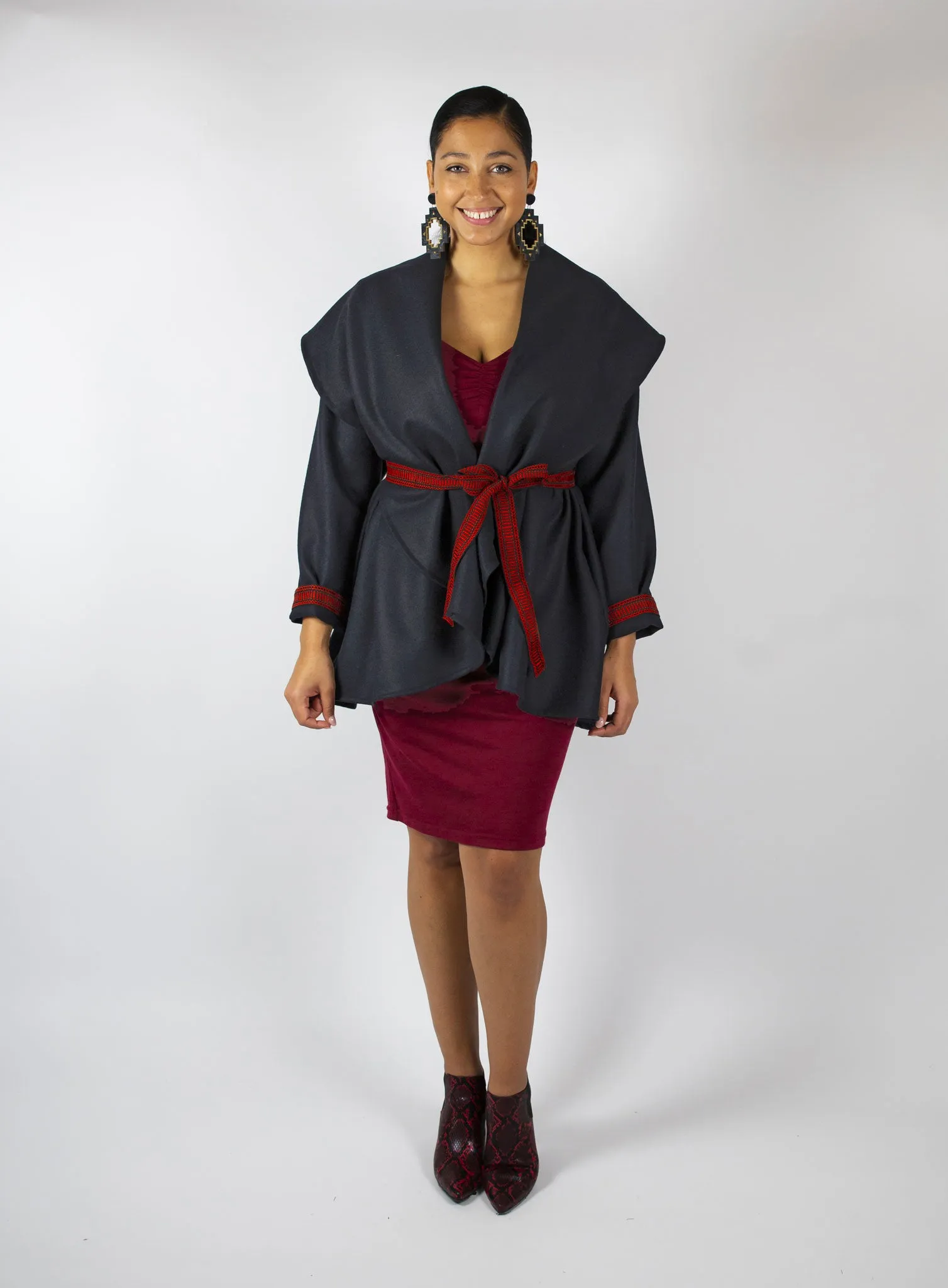 Swing High Coat - Black