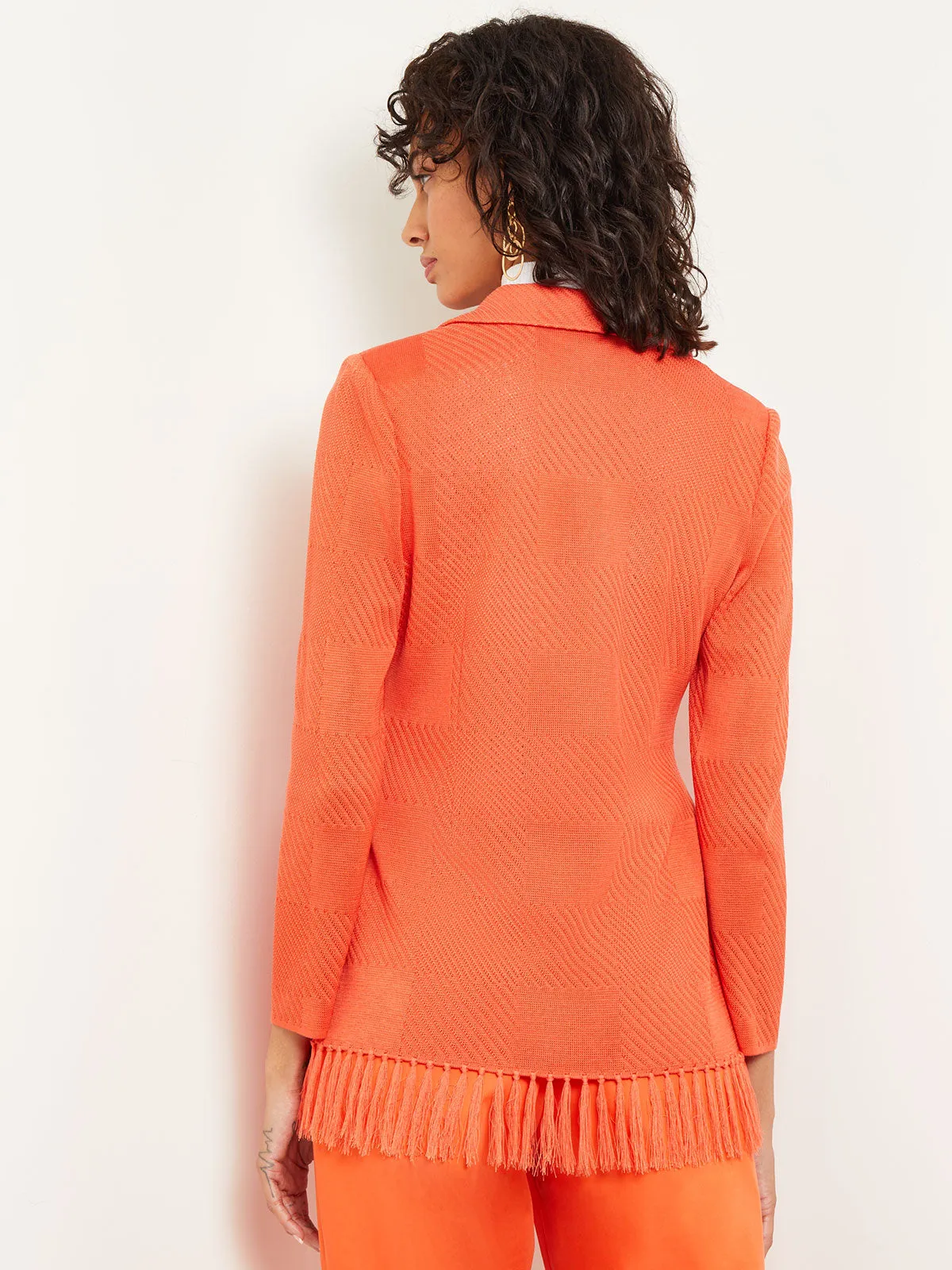 Tailored Fit Jacket - One-Button Ottoman Knit