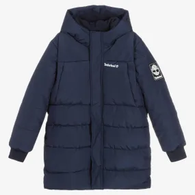 Teen Boys Blue Puffer Coat