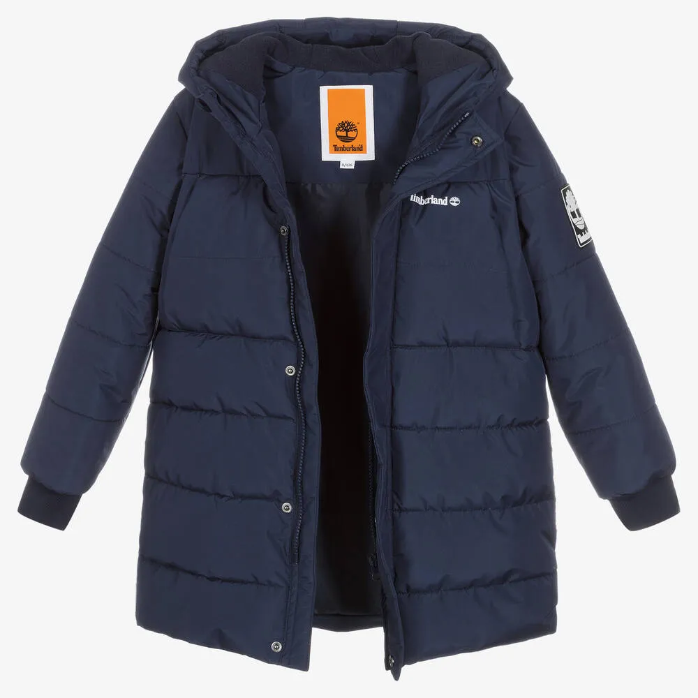 Teen Boys Blue Puffer Coat