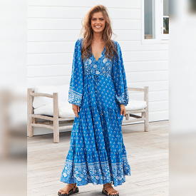 Teresa Maxi Dress Saint Print