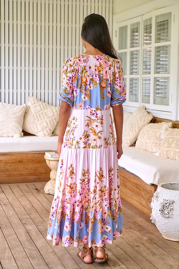 Tessa Maxi Dress French Rose Print