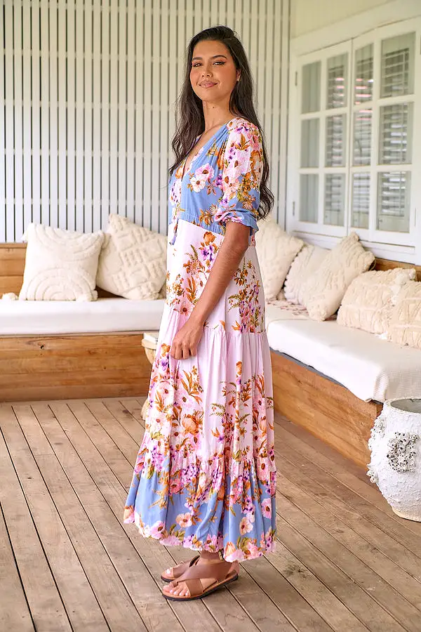 Tessa Maxi Dress French Rose Print