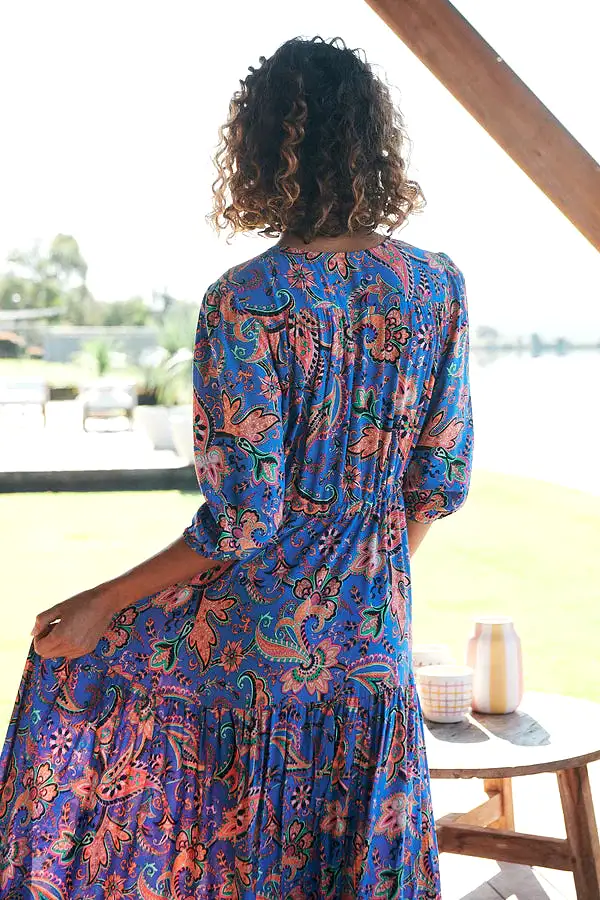 Tessa Maxi Dress Nirvana Print