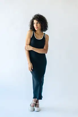 The Alameda Tank Maxi Dress in Black