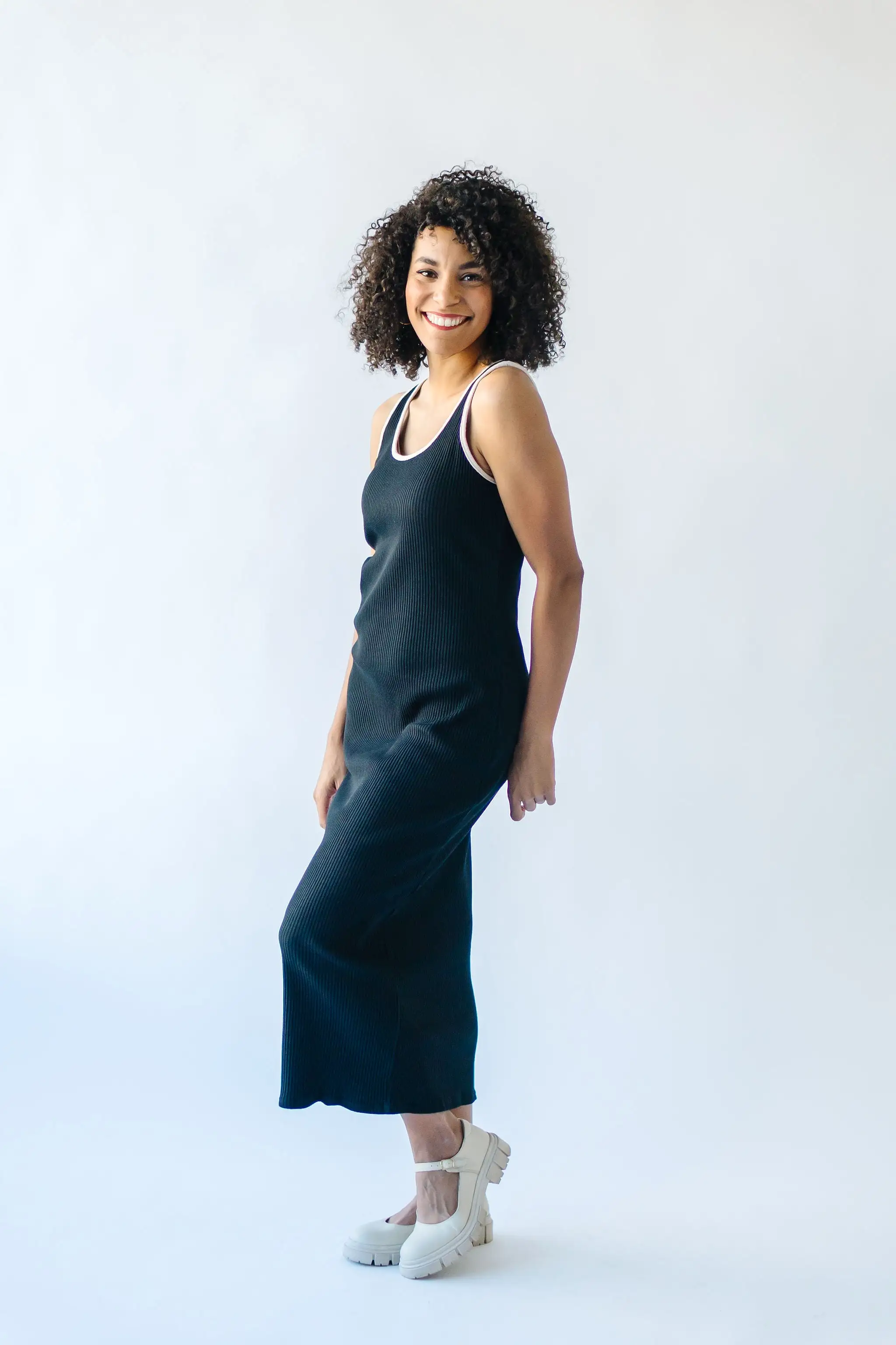 The Alameda Tank Maxi Dress in Black