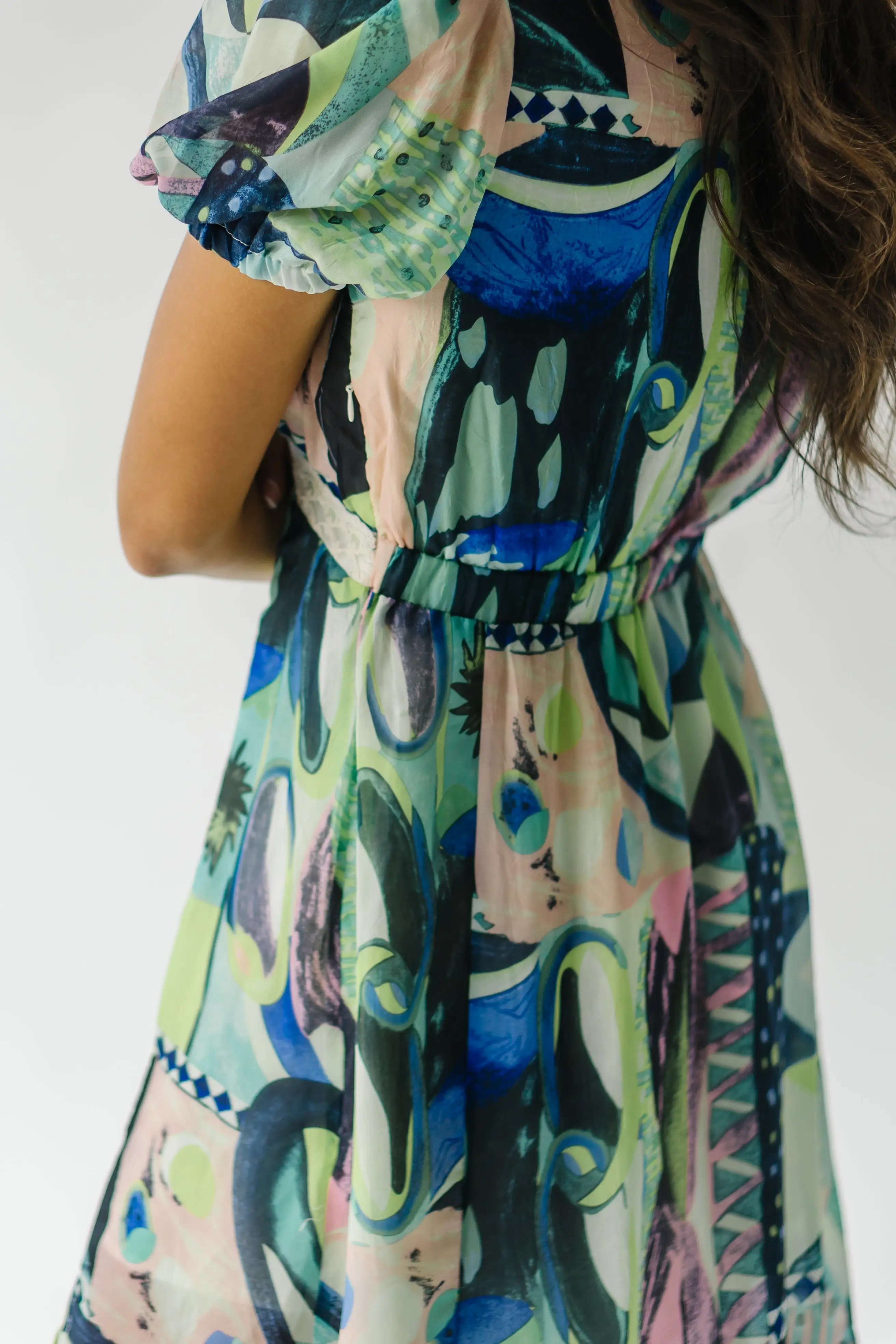 The Ashwin Patterned Maxi Dress in Multi