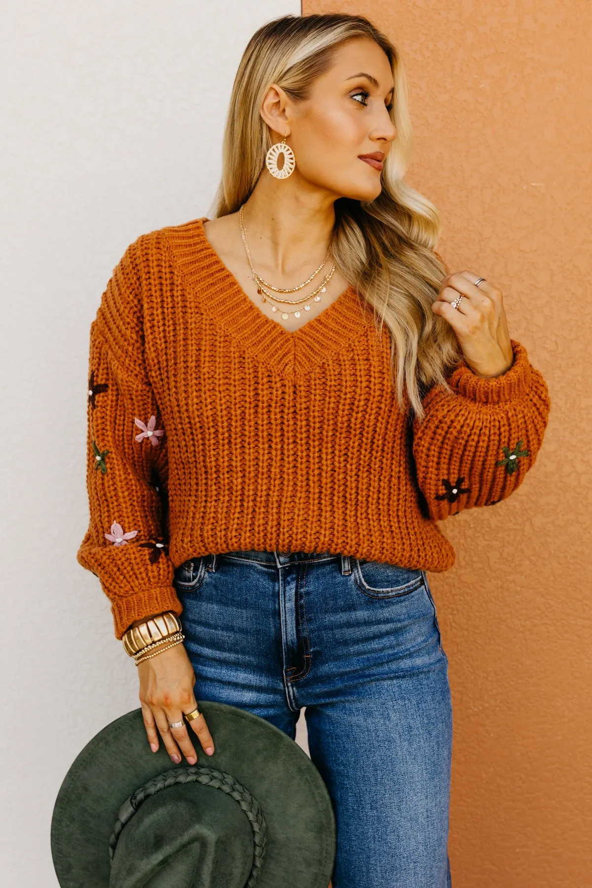 The Dario Floral Embroidered Sweater