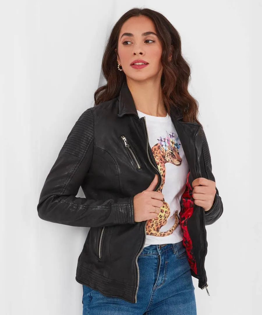 The Forever Black Leather Jacket