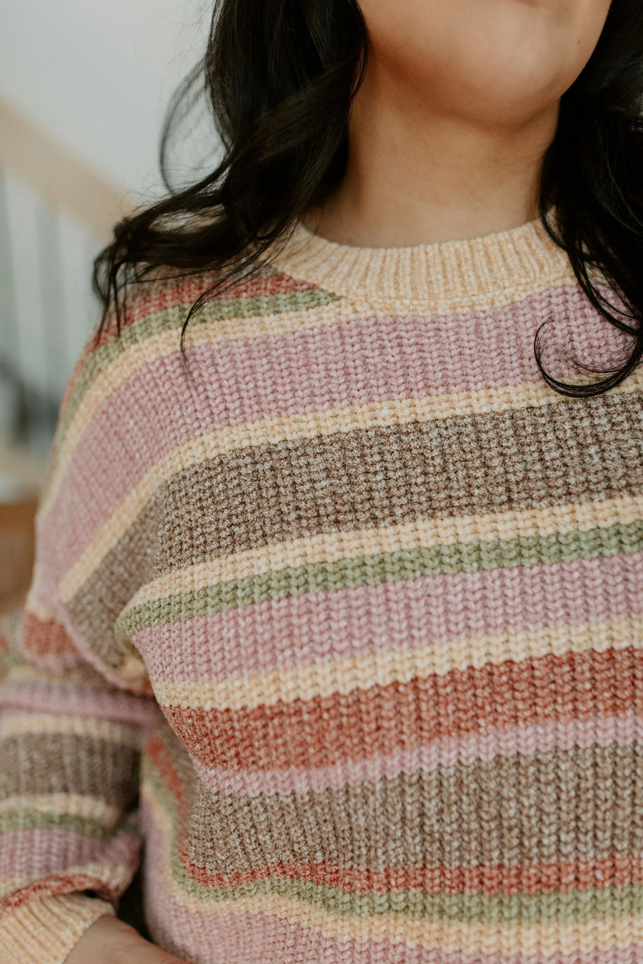 The Love Club Striped Sweater - PLUS