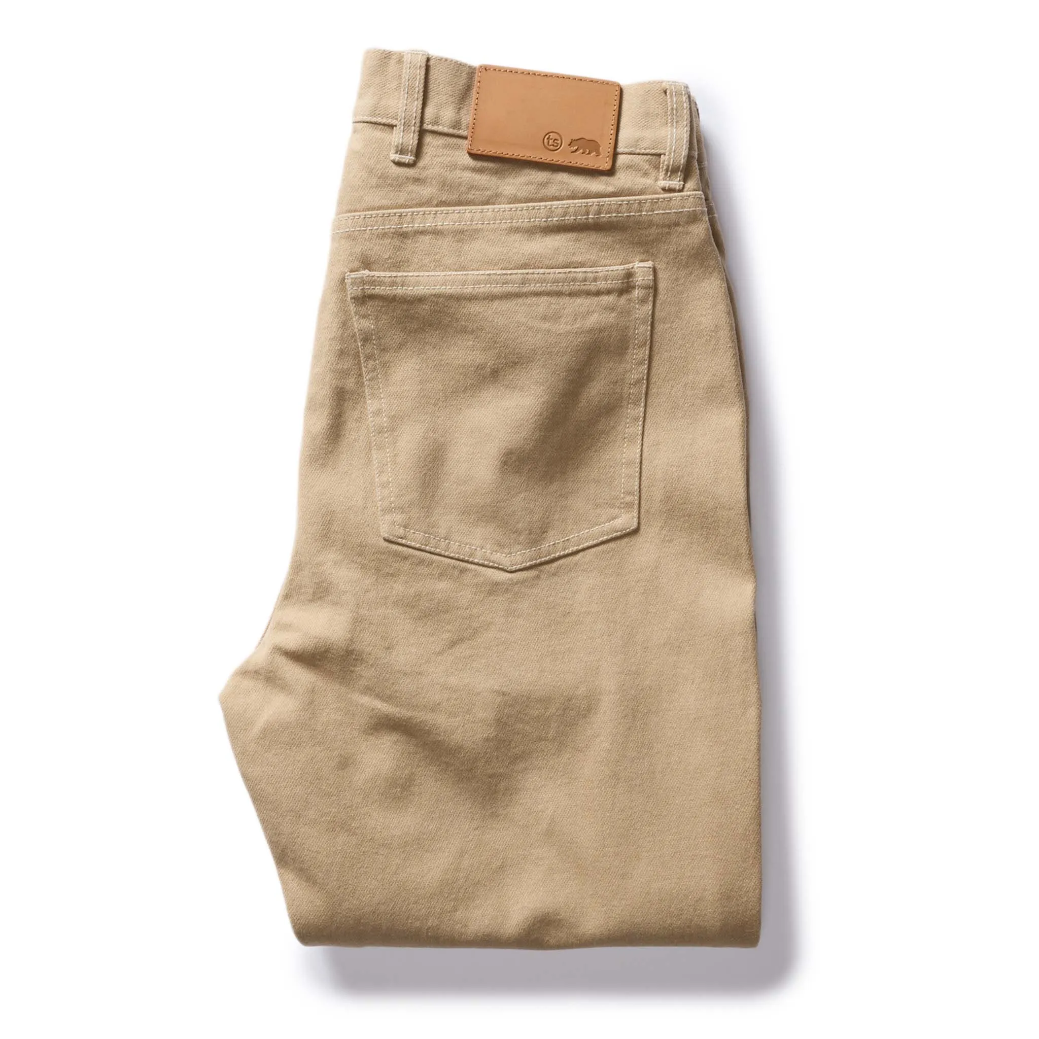 The Slim All Day Pant in Light Khaki Broken Twill