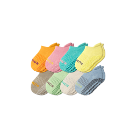 Toddler Gripper Ankle Sock 8-Pack