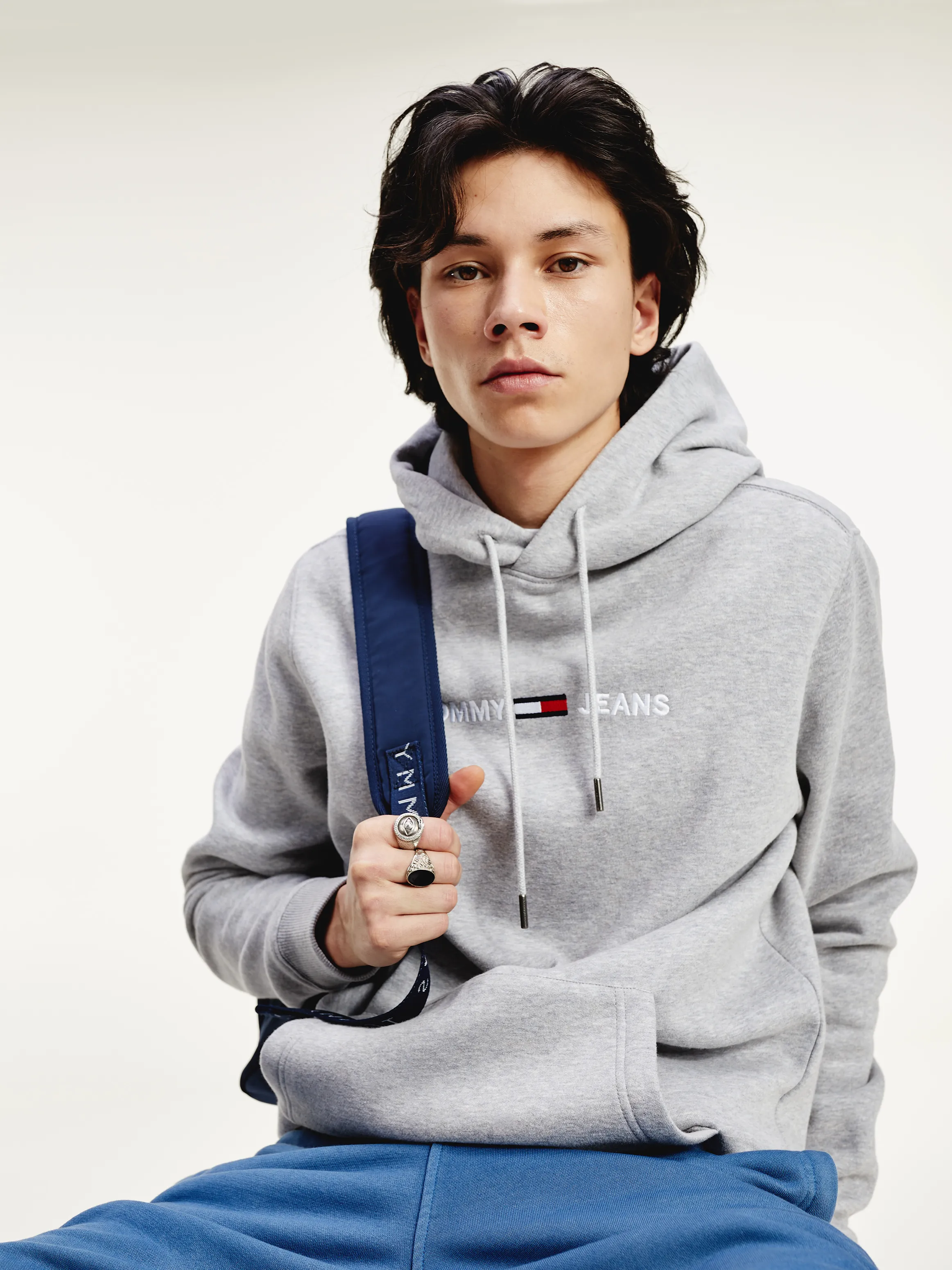 Tommy Jeans Straight Logo Hoodie | Sweatshirts & Hoodies | Tommy Hilfiger