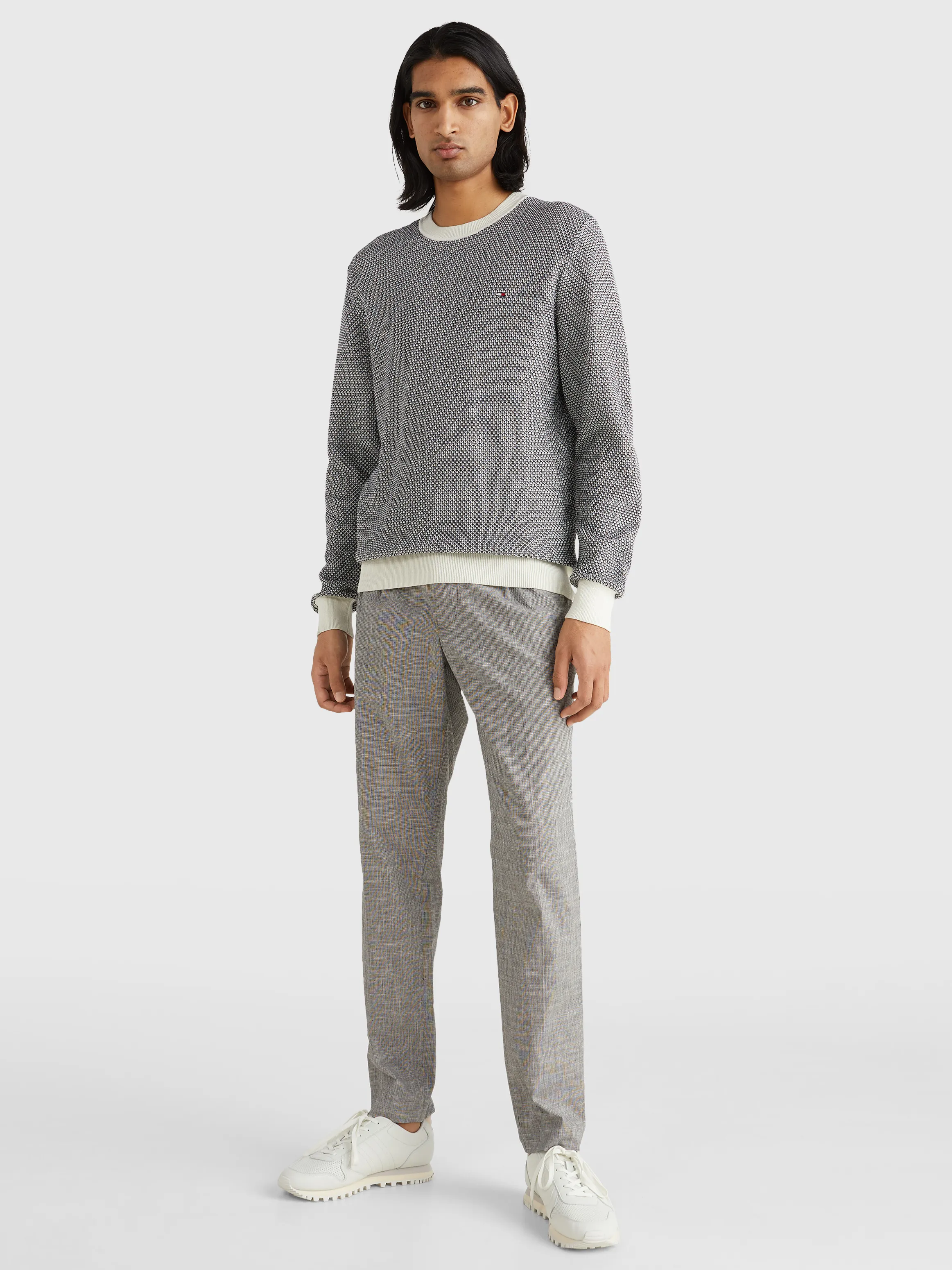 Two-Tone Relaxed Fit Jumper | Sweatshirts & Hoodies | Tommy Hilfiger