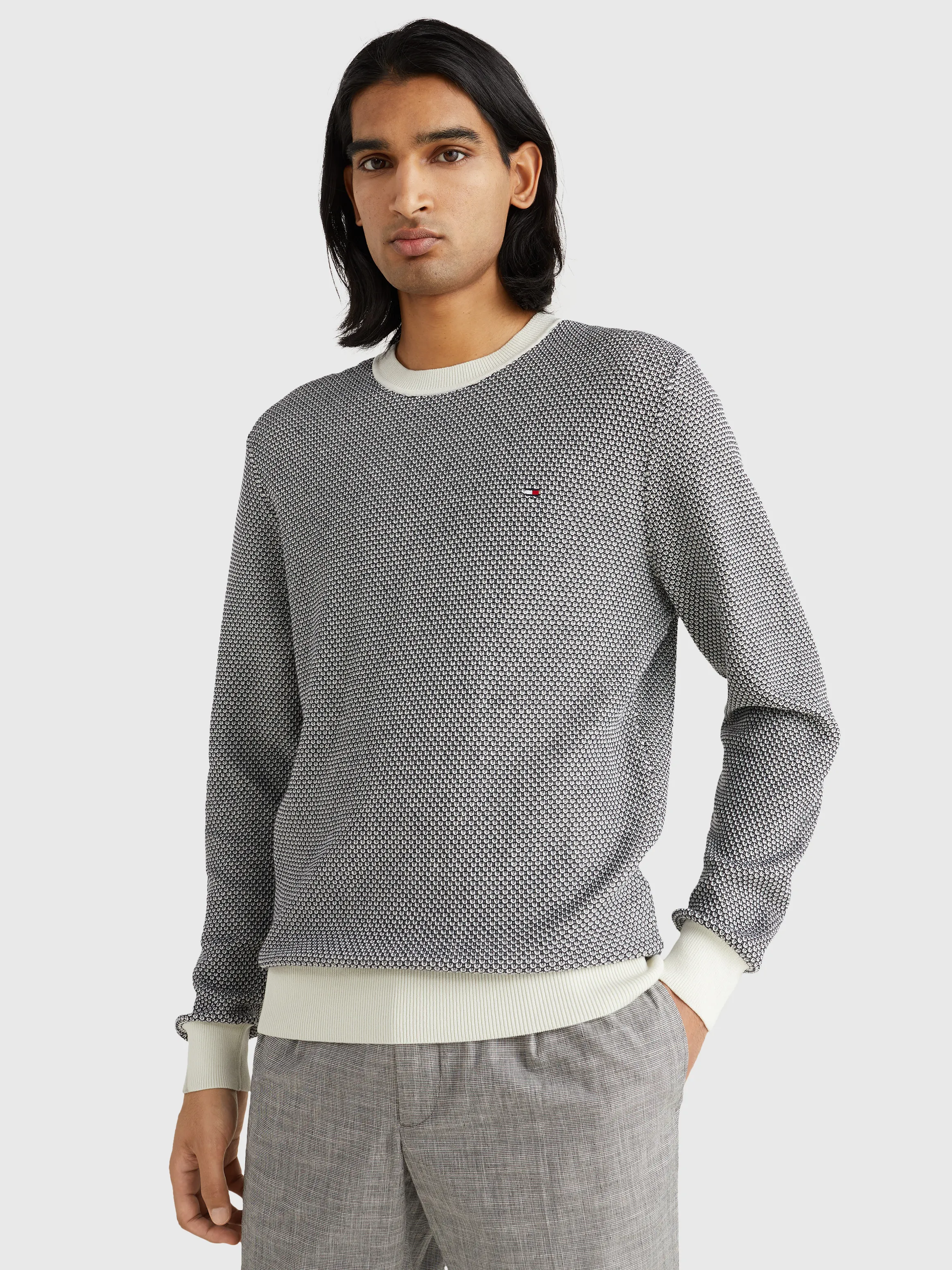 Two-Tone Relaxed Fit Jumper | Sweatshirts & Hoodies | Tommy Hilfiger