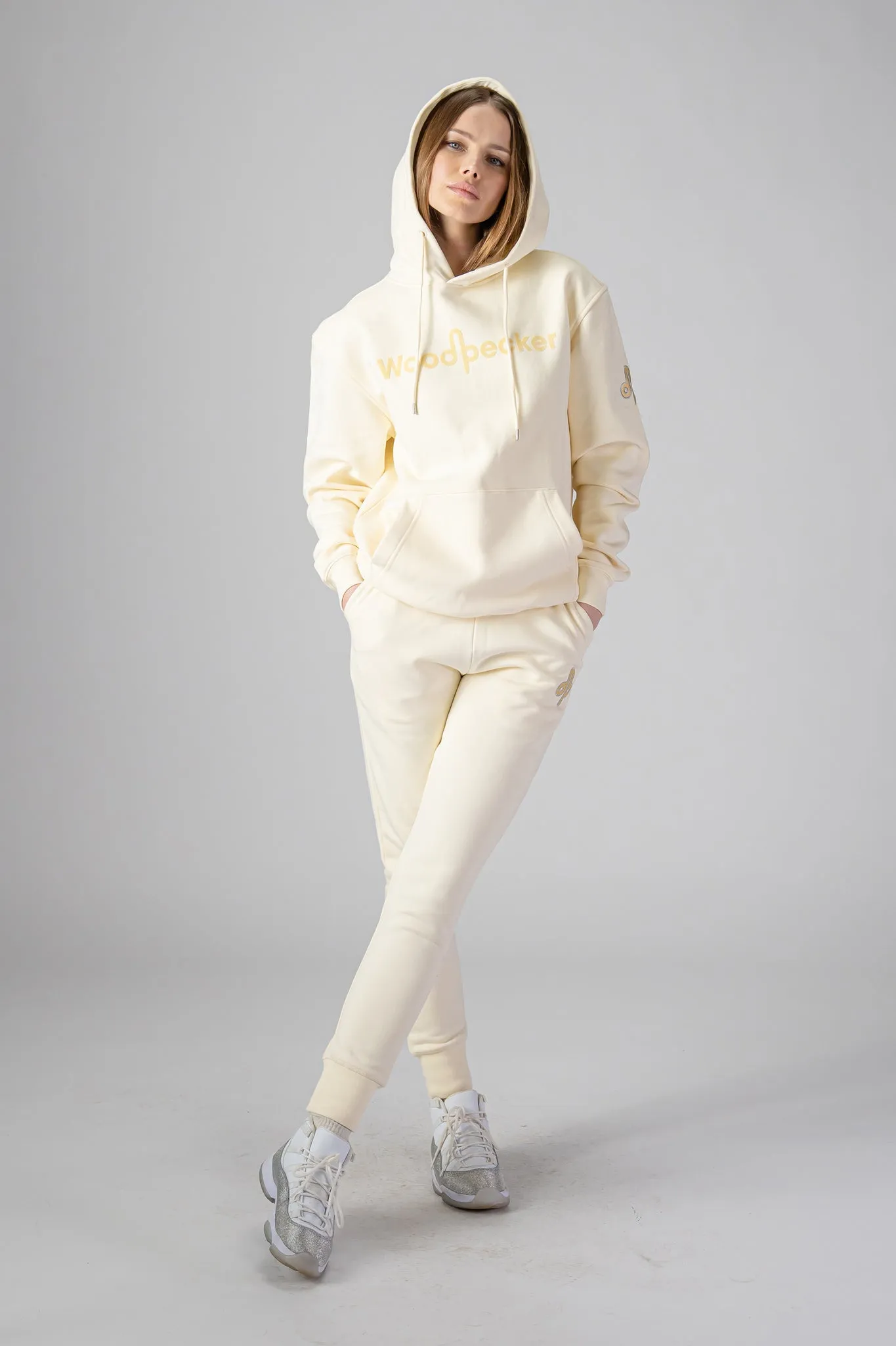 Unisex Cotton Hoodie - Cream