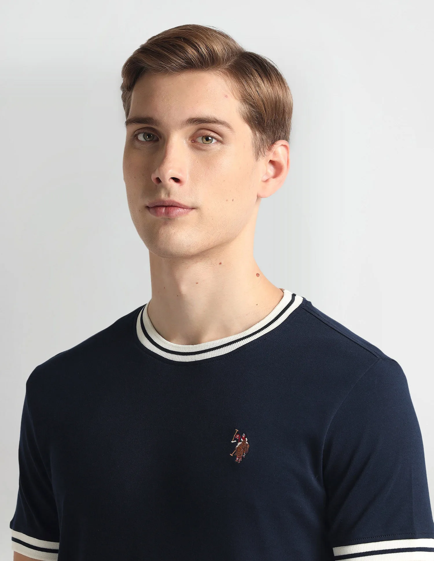 U.S. Polo Assn. Denim Co. Crew Neck Solid T-Shirt