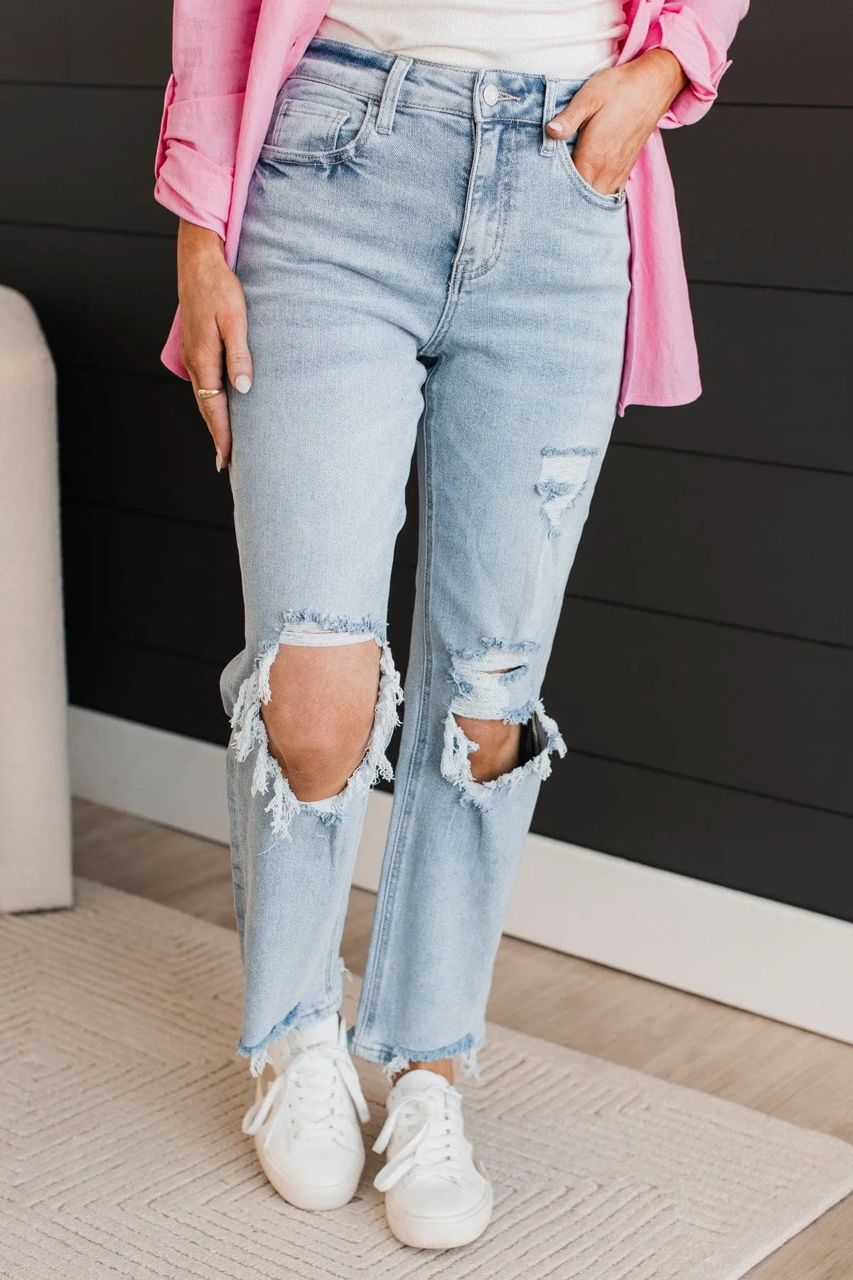 Vervet 90's Dad Jeans- Eliana Wash