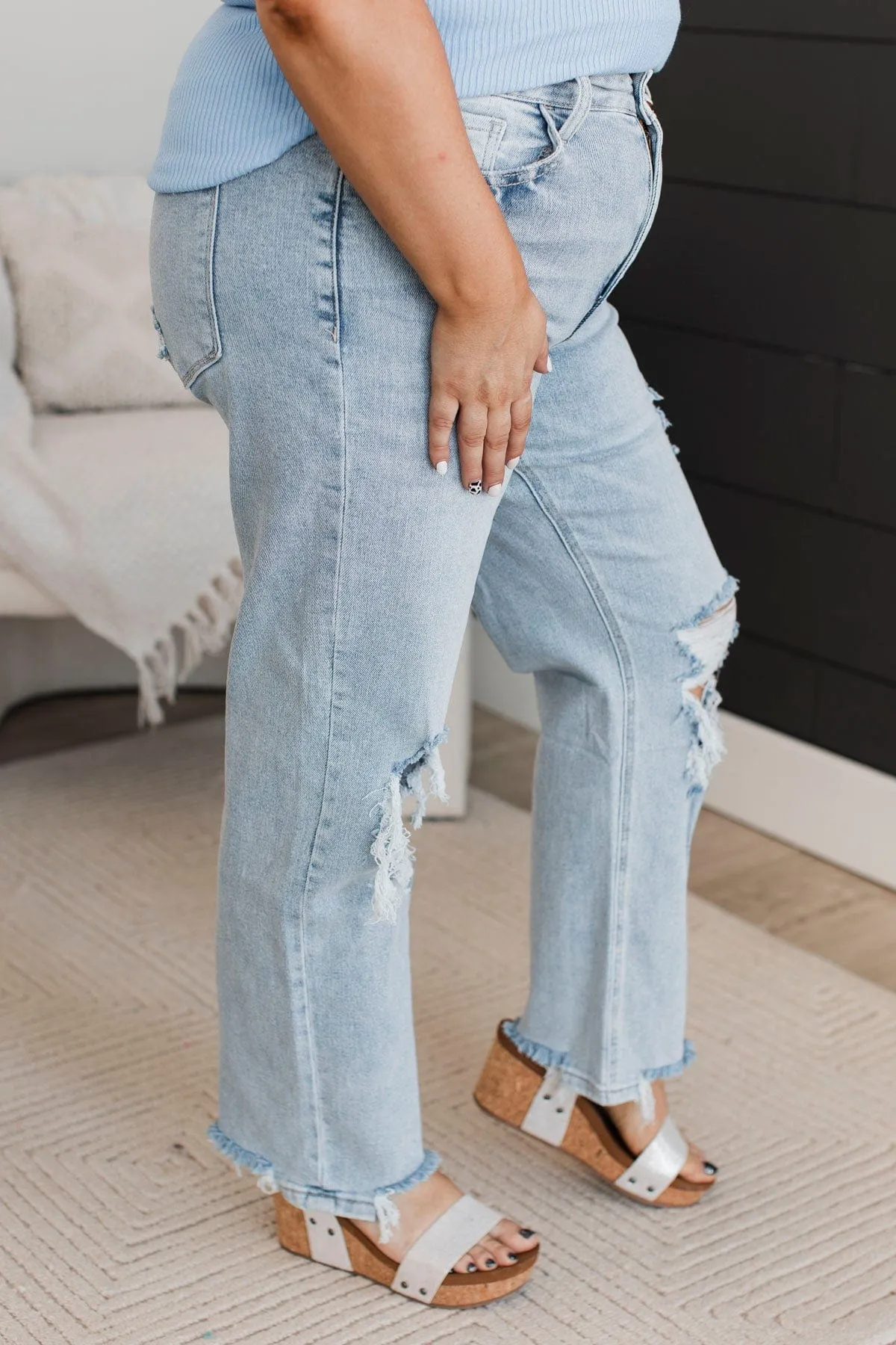 Vervet 90's Dad Jeans- Eliana Wash