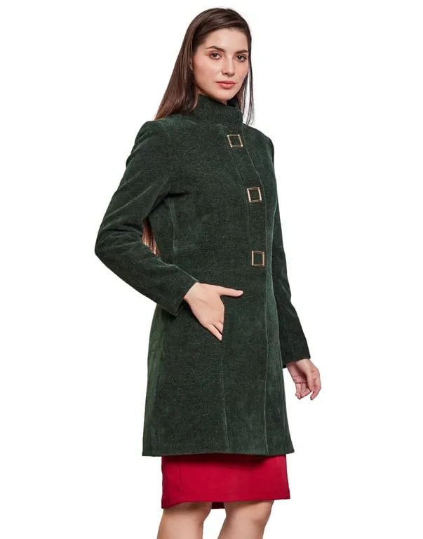 Women Coat D.Green Color