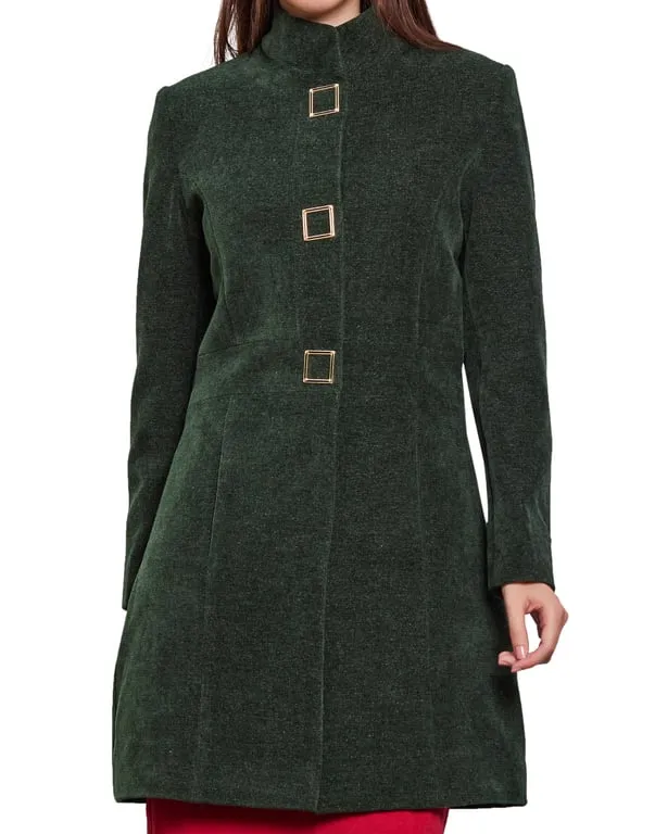 Women Coat D.Green Color